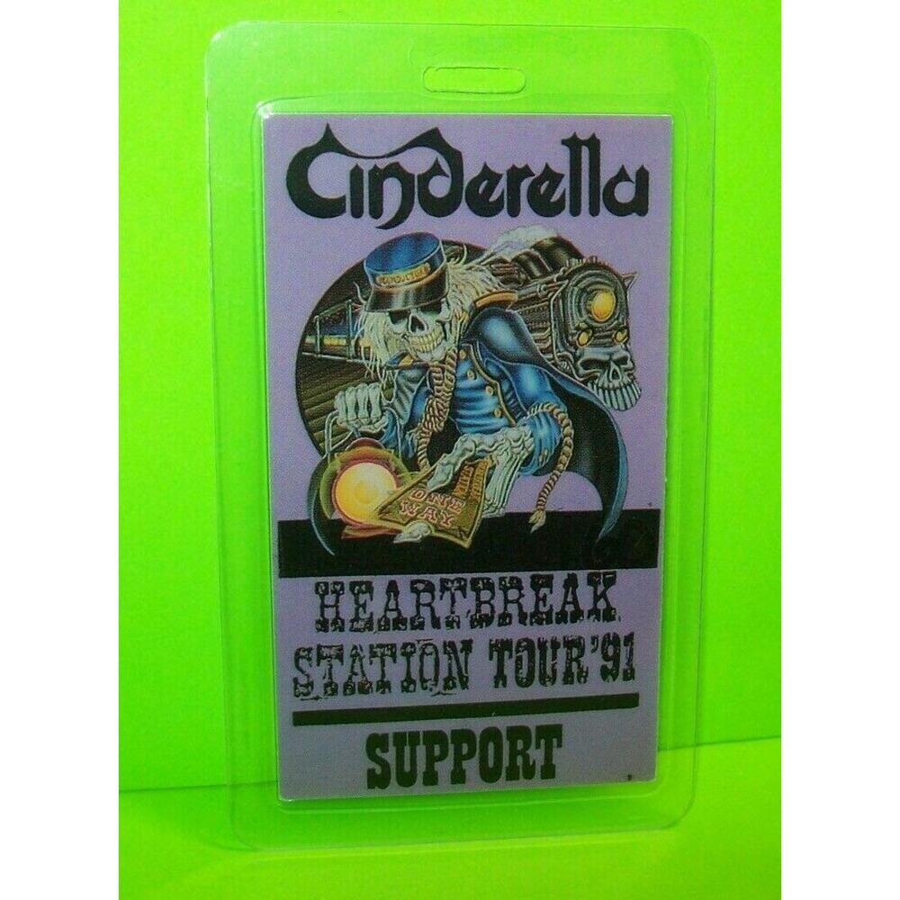 Cinderella Backstage Pass Original Otto 1991 Concert Tour Hard Rock Metal Fans